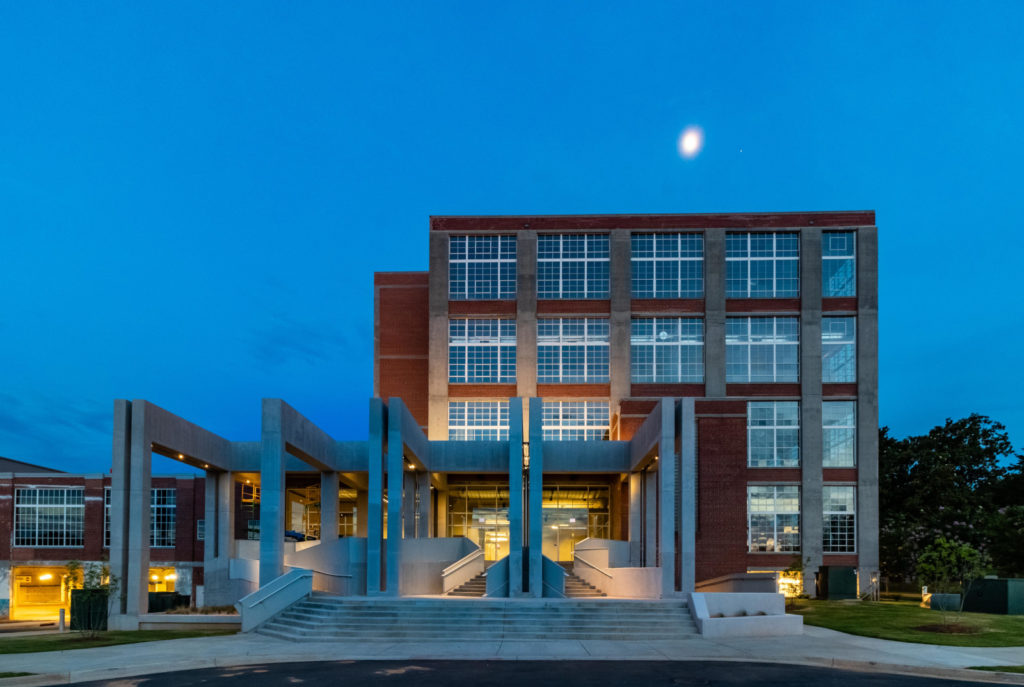 Lowenstein Building at night